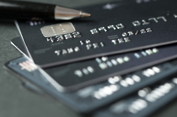 Stack of credit cards
